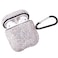 Sparkly Diamond Case for AirPods with Keychain, Shockproof Protective Premium Bling Rhinestone Cover Skin Compatible with AirPods Charging Case 2 &amp; 1(White+AB C5)