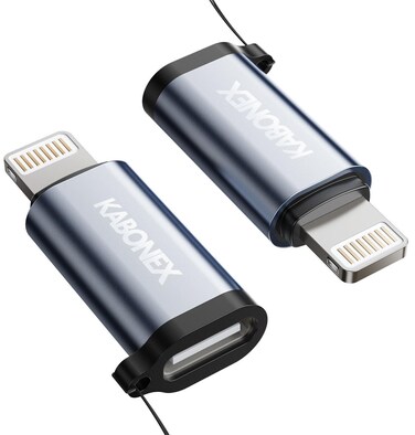 [Apple MFi Certified] USB C to Lightning Adapter   36W PD Fast Charging   Compatible with iPhone iPad iPod   Type C to Lightning Adapter - 2 Pack