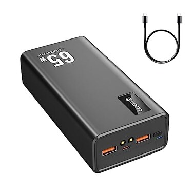 Power Bank Fast Charging 50000mAh, 65W Laptop Portable Charger USB C Compatible with MacBook Dell, PD External Battery Bank Compatible with iPhone 14/13, Cell Phone, Tablet, 3 Output &amp;1 Input(Black)