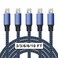 [Apple MFi Certified] iPhone Charger 5Pack(3/3/6/6/10 FT)Long Lightning Cable Fast Charging High Speed Data Sync USB Cable Compatible iPhone 14/13/12/11 Pro Max/XS MAX/XR/XS/X/8/7/Plus/6S iPad AirPods