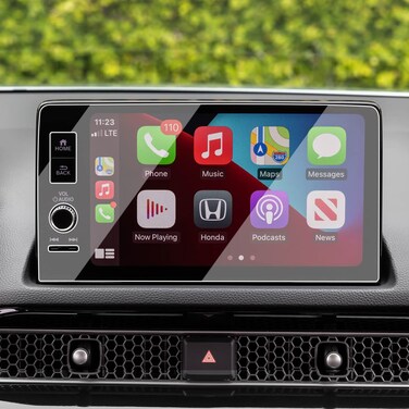 Yumzeco Compatible with 2022-2025 Honda Civic Screen Protector 2023 2024 2025 CRV HRV Pilot Integra 9Inch,Tempered Glass Screen Protector for 2022-2025 Civic 2023+CRV HRV Pilot Integra 3-Hole Film