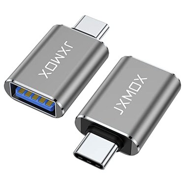 USB C to USB Adapter [2-Pack], Thunderbolt 3 to USB 3.0 OTG Adapter Compatible with MacBook Pro,Chromebook,Pixelbook,Microsoft Surface Go,Samsung Galaxy S9 S10 S20 S21 S22 Ultra,iPhone 15 16 Pro Max