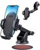 Madeggs Car Phone Holder Mount, [Strong Suction Cup] [Military Grade Durable] for Windshield and Dashboard, Adjustable Long Arm Compatible with iPhone 15 14 Pro Max and All Smartphones, Black