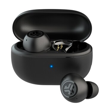 JLab Go Pop ANC True Wireless Earbuds &amp; Charging Case, Black, Active Noise Cancelling, 10mm Drivers, Dual Connect, Customize Your Sound with App, Be Aware Mode, Compact Fit, Google Fast Pair
