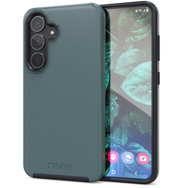 Crave Dual Guard for Samsung Galaxy S24 Case, Shockproof Protection Dual Layer Case for Samsung Galaxy S24 - Forest Green