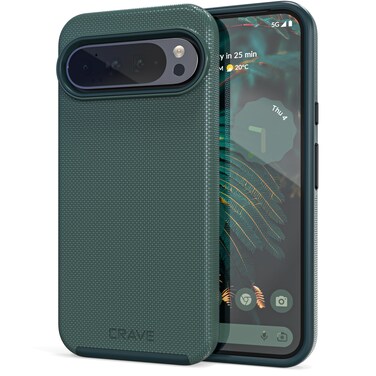 Crave Dual Guard for Google Pixel 9 Pro XL Case, Shockproof Protection Dual Layer Case for Google Pixel 9 Pro XL - Forest Green