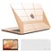 IBENZER Compatible with 2022 2021 2020 MacBook Air 13 inch case M1 A2337 A2179 A1932, Hard Shell Case&amp;Keyboard Cover&amp;Screen Film for Mac Air 13 with Touch ID, Crystal Clear, AT13CYCL+2