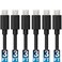 SABRENT [6-Pack 22AWG Premium 3ft Micro USB Cables High Speed USB 2.0 A Male to Micro B Sync and Charge Cables [Black] (CB-UM63)