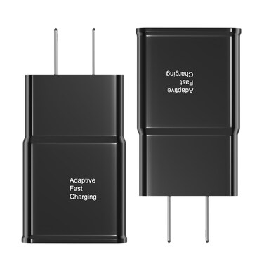 Adaptive Fast Charging USB Wall Charger Adapter for S25 s24 s23 s22 S21S10 S6 S7 S8 S9 / Edge/Plus/Active, Note 5 8, 9, Note 10, LG Quick Charge, Android Phone Travel Plug -2 Pack