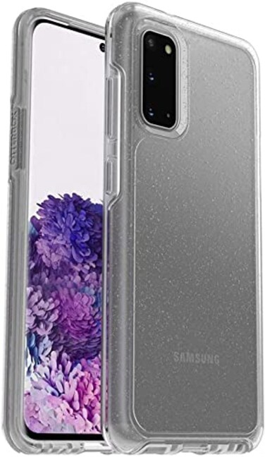 OtterBox Symmetry Clear Series Case for Galaxy S20/Galaxy S20 5G (NOT Compatible with Galaxy S20 FE) - Stardust (Silver Flake/Clear)