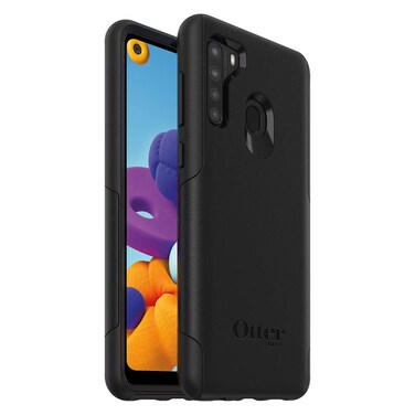 OtterBox Galaxy A21 Commuter Series Lite Case - Black, Slim &amp; Tough, Pocket-Friendly, with Open Access to Ports and Speakers (no Port Covers),
