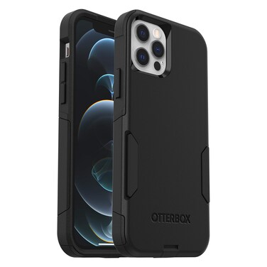 OtterBox iPhone 12 and 12 Pro Commuter Series Case - Single Unit Ships in Polybag, Ideal for Business Customers - Black, Slim &amp; Tough, Pocket-Friendly, with Port Protection