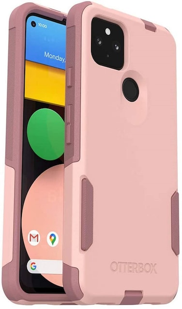 OtterBox Commuter Series Case for Google Pixel 4a 5G (5G ONLY, not Compatible with 1st gen Pixel 4a) - Non-Retail Packaging - Ballet Way (Pink Salt/Blush)