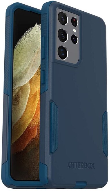OtterBox Commuter Series Case for Samsung Galaxy S21 Ultra 5G (Only) - Non-Retail Packaging - Bespoke Way (Blue)