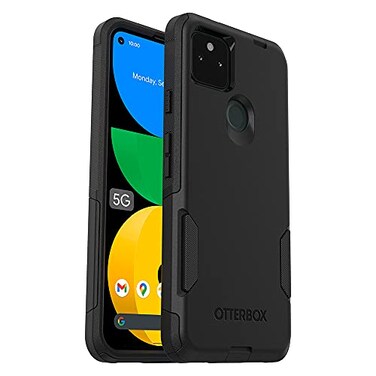 OtterBox Pixel 5a Commuter Series Case - Black, Slim &amp; Tough, Pocket-Friendly, with Port Protection
