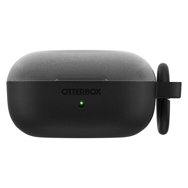 OtterBox Hard Shell Headphone Case for Galaxy Buds2/Buds Live/Buds2 Pro/Buds Pro, Shockproof, Drop Proof, Scratch and Scuff Protective Case for Galaxy Buds, Includes Carabiner, Black/Clear