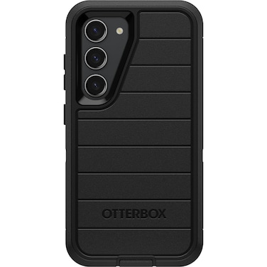OtterBox Galaxy S23 Defender Series Case - Black, Rugged &amp; Durable, with Port Protection, Includes Holster Clip Kickstand
