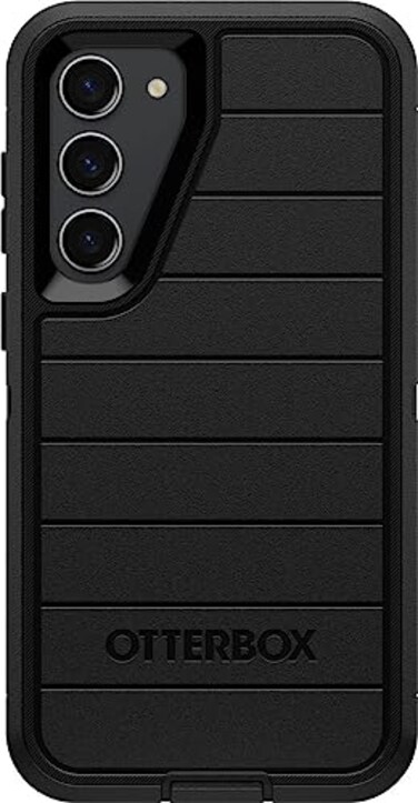 OtterBox Galaxy S23+ (Only) - Defender Series Case - Black, Rugged &amp; Durable - with Port Protection - Case Only - Microbial Defense Protection - Non-Retail Packaging