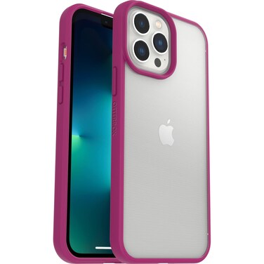 OtterBox Sleek Series Case for iPhone 13 Pro Max/iPhone 12 Pro Max, Shockproof, Drop Proof, Ultra-Slim, Protective Thin Case, Tested to Military Standard, Clear/Pink, No Retail Packaging