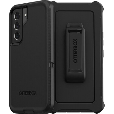 OtterBox Galaxy S22 Defender Series Case - Black, Rugged &amp; Durable, with Port Protection, Includes Holster Clip Kickstand