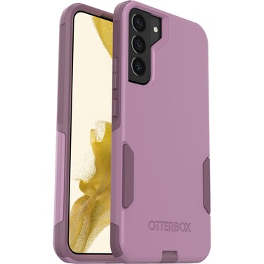 OtterBox Galaxy S22+ Commuter Series Case - Maven Way, Slim &amp; Tough, Pocket-Friendly, with Port Protection Pink