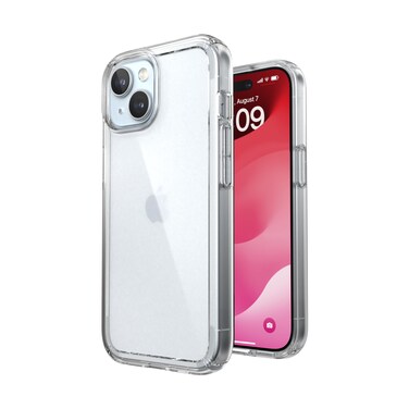 Speck Clear iPhone 15 Case - Slim, Drop Protection - for iPhone 15, iPhone 14 &amp; iPhone 13 - Scratch Resistant, Anti-Yellowing, 6.1 Inch Phone Case - GemShell Clear