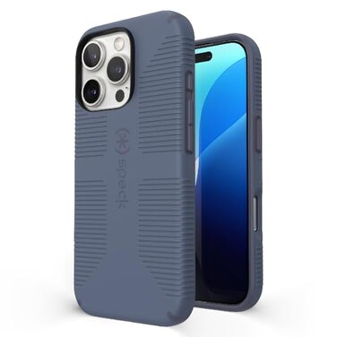 Speck iPhone 16 Pro Case - iPhone 16 Pro Case for Women, and Men - CandyShell Grip Case iPhone 16 Pro Phone Case Slim MagSafe - Mystery Blue/Faded Denim