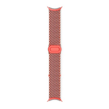 Google Pixel Watch Woven Band - Compatible with the Pixel Watch, Pixel Watch 2, and 41mm Pixel Watch 3 - Coral