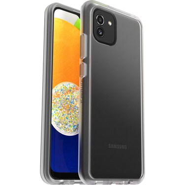 OtterBox Sleek Series Case for Galaxy A03, Shockproof, Drop Proof, Ultra-Slim, Protective Thin Case, Tested to Military Standard, Clear, No Retail Packaging