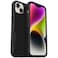 OtterBox iPhone 14 Plus Symmetry Series Case - BLACK , ultra-sleek, wireless charging compatible, raised edges protect camera &amp; screen