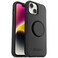 OtterBox iPhone 14 Plus Otter + Pop Symmetry Series Case - Black, Integrated PopSockets PopGrip, Slim, Pocket-Friendly, Raised Edges Protect Camera &amp; Screen