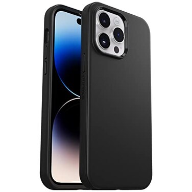 OtterBox iPhone 14 Pro Max (ONLY) Symmetry Series+ Case - Black, Ultra-Sleek, Snaps to MagSafe, Raised Edges Protect Camera &amp; Screen