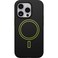 OtterBox iPhone 14 Pro Colorful Grip Case - Electric Vibes (Black/Lime Green), Snaps to MagSafe, Ultra-Sleek, Raised Edges Protect Camera &amp; Screen