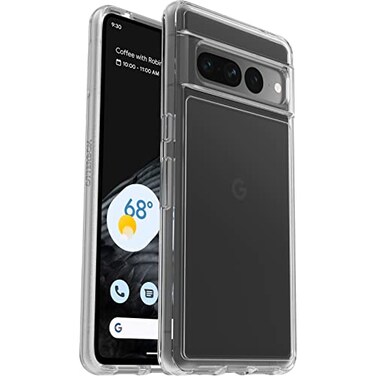 OtterBox Symmetry Clear Case for Google Pixel 7 Pro, Shockproof, Drop Proof, Protective Thin Case, 3X Tested to Military Standard, Clear