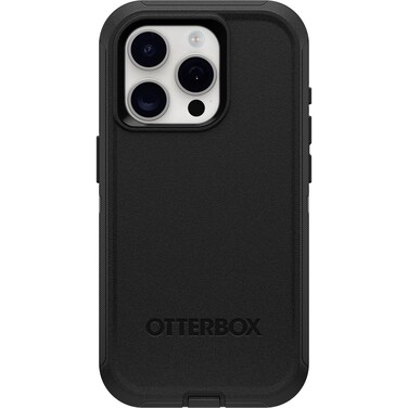 OtterBox iPhone 15 Pro (Only) Defender Series Case - Black, screenless, Rugged &amp; Durable, with Port Protection, Includes Holster Clip Kickstand