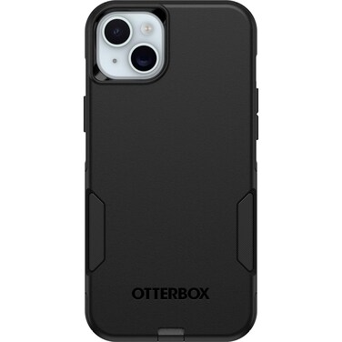 OtterBox iPhone 15 Plus and iPhone 14 Plus Commuter Series Case - BLACK, slim &amp; tough, pocket-friendly, with port protection (ships in polybag)