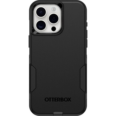 OtterBox iPhone 15 Pro MAX (Only) Commuter Series Case - Black, Slim &amp; Tough, Pocket-Friendly, with Port Protection