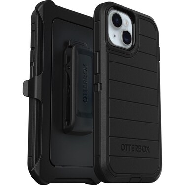 OtterBox iPhone 15, iPhone 14, and iPhone 13 Defender Series Pro Case - Black, screenless, Rugged &amp; Durable, with Port Protection, Includes Holster Clip Kickstand