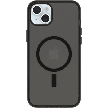 OtterBox Symmetry Series Soft Touch for MagSafe for iPhone 15 Plus &amp; 14 Plus - Dark Echo (Black), Sleek Rubber Design, Smooth Finish, Camera Bumpers, and Protective Screen Lip