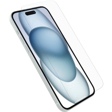 OtterBox iPhone 15 Plus Glass Screen Protector, Flawless Touch Response, Fingerprint Resistant, Easy Installation (ships in polybag)