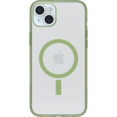 OtterBox Clear case with Colorful Grip Edge case for iPhone 15 Plus - Moray (Green)