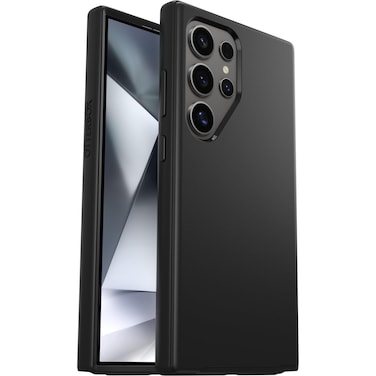 OtterBox Samsung Galaxy S24 Ultra Symmetry Series Case - Single Unit Ships in Polybag, Ideal for Business Customers - BLACK, ultra-sleek, wireless charging compatible, raised edges protect camera