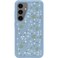OtterBox Samsung Galaxy S24 Symmetry Series Clear Case - Dawn Floral (Blue), Ultra-Sleek, Wireless Charging Compatible, Raised Edges Protect Camera &amp; Screen