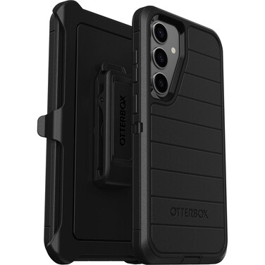 OtterBox Samsung Galaxy S24+ Plus Defender Series Pro Case - Black, Rugged &amp; Durable, with Port Protection, Includes Holster Clip Kickstand