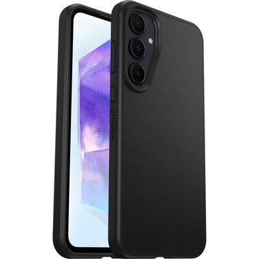 OtterBox Sleek Series Case for Samsung Galaxy A55 5G, Shockproof, Drop Proof, Ultra-Slim, Protective Thin Case, Tested to Military Standard, Black, Non-Retail Packaging