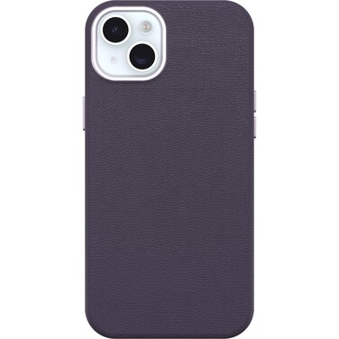 OtterBox iPhone 15 Plus Symmetry Series Cactus Leather for MagSafe - Plum Luxe (Purple), Snaps to MagSafe, Ultra-Sleek, Raised Edges Protect Camera &amp; Screen