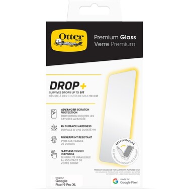 OtterBox Google Pixel 9 Pro XL Protector Premium Glass, Scratch Protection, Flawless Touch Response, Easy Installation (Ships in Polybag)