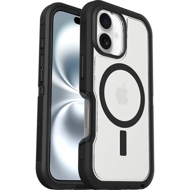 OtterBox iPhone 16 Defender Series XT Clear Case - Dark Side (Single Unit Ships in polybag)