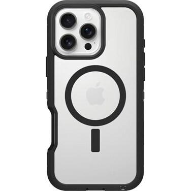 OtterBox iPhone 16 Pro Max Defender Series XT Clear Case - Dark Side (Single Unit Ships in polybag)