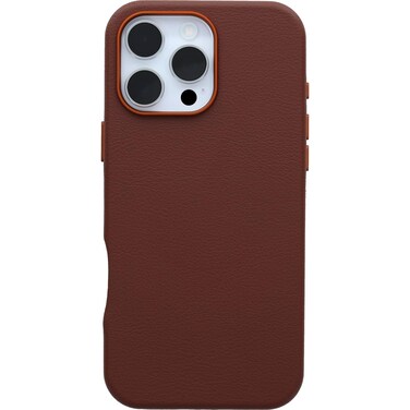 OtterBox iPhone 16 Pro Max Symmetry Series Cactus Leather for MagSafe - Rich Adobe (Brown)